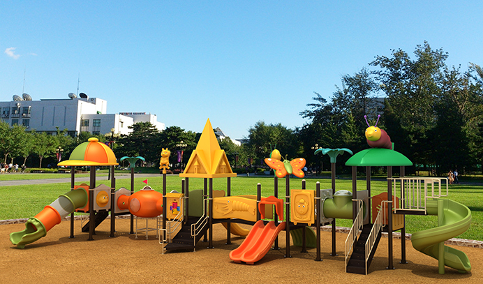 How does playing on slides help children’s growth?